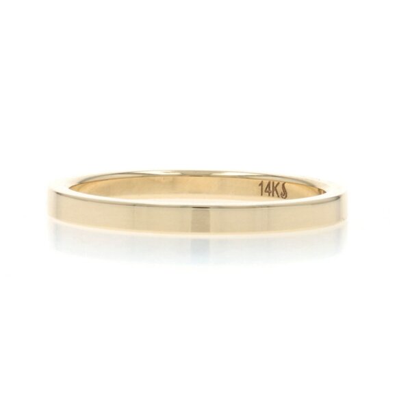 Yellow Gold Wedding Band - 14k Stack Ring - Picture 3 of 6